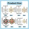 48Pcs 8 Styles Rack Plating Alloy Pendants FIND-AR0005-13-2