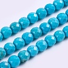 Natural Howlite Beads Strands TURQ-P027-40-2