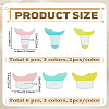 12Pcs 6 Styles Plastic Eyeliner Splitter Assistant MRMJ-LP0002-83-2