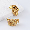 Geometric 304 Stainless Steel Stud Earrings for Women PP5518-2