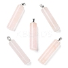 Natural Rose Quartz Pendants G-E603-02P-04-1