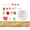 Acrylic Beads with ABS Plastic Imitation Pearl Beads with Alloy Enamel Pendants with Strong Stretchy Beading Elastic Thread Set DIY-FS0007-55-5