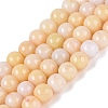Ombre Effect Opaque Crackle Glass Beads Strands GLAA-Q106-01A-A16-1