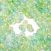 Transparent Crackle Acrylic Beads DACR-D300-01E-8mm-1