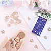 40Pcs 10 Style Alloy Crystal Rhinestone Pendants ALRI-SC0001-35G-3