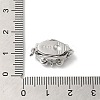 Rhodium Plated 925 Sterling Silver Pave Clear Cubic Zirconia Box Clasps STER-M114-10P-3