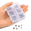 120Pcs 6 Style Tibetan Style Alloy Flower Beads TIBE-YW0001-26-6