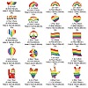20Pcs 20 Style Pride Rainbow Color Alloy Enamel Pendants ENAM-YW0002-74-4