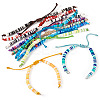10Pcs 10 Colors Handmade Polymer Clay Adjustable Heishi Bracelet Making AJEW-TAC00053-2