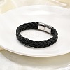 Braided Microfiber Leather Cord Bracelets for Men BJEW-Z081-13P-02-1