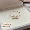 Textured Round Brass Jewelry Wires KK-N258-03G-4