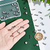 40Pcs 5 Style 304 Stainless Steel Cup Pearl Peg Bails Pin Pendants STAS-UN0055-01-4