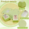 Rectangle Paper Folding Shipping Box with Window CON-WH0099-25A-4