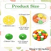 58Pcs 8 Styles Lemon Food Grade Eco-Friendly Silicone Focal Beads SIL-CJ0001-99-9