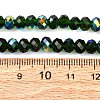 Electroplate Transparent Glass Beads Strands EGLA-A046-01B-18-4