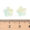Dyed & Heated Glass Bead Caps GLAA-C042-01D-3