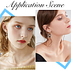 30Pcs 3 Colors Brass Clip-on Earring Findings KK-SC0003-87-5