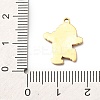 Christmas 304 Stainless Steel Enamel Pendants STAS-B112-02G-07-3
