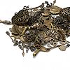 Tibetan Style Alloy Pendants TIBEP-MSMC003-AB-2