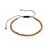 Adjustable Electroplate Glass Braided Bead Bracelets BJEW-JB04588-2