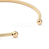 Ion Plating(IP) 304 Stainless Steel Elasticity Necklaces for Women NJEW-S433-02G-3
