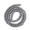 Faceted(32 Facets) Glass Beads Strands EGLA-J042-36B-15-2