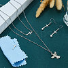 4Pcs 925 Sterling Silver Religion Connector Charms STER-DC0001-96-4