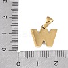 Natural White Shell Alphabet Charms STAS-M338-02G-W-3