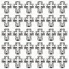 100Pcs Tibetan Style Zinc Alloy Beads FIND-HY0004-28-1
