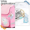 Resin & Acrylic & Faux Suede Tassel Keychain KEYC-YW00117-01-6