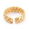Ion Plating(IP) 304 Stainless Steel Cuff Rings RJEW-K233-48G-3