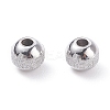 Non-Tarnish Textured 304 Stainless Steel Beads LS-STAS-P306-01D-P-2