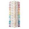 16Pcs 16 Colors Summer Beach Sea Turtle Synthetic Turquoise & Shell Pearl & Polymer Clay Beaded Stretch Bracelet Sets BJEW-JB10810-1