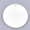  Printed Wooden Big Pendants WOOD-S042-14-2