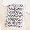 202 Stainless Steel Polishing Hoop Earrings EJEW-M106-02P-03-2