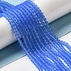 Imitate Austrian Crystal Frosted Glass Beads Strands GLAA-F029-TM4mm-B07-4