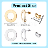 32Pcs 2 Styles 304 Stainless Steel Stud Earring Findings STAS-GO0001-33-2