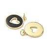 Brass Enamel Pendants KK-M207-D02-07-1-2