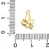 Brass Micro Pave Cubic Zirconia Charms ZIRC-F143-01G-3