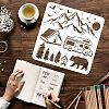 Plastic Reusable Drawing Painting Stencils Templates DIY-WH0172-533-3