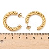 304 Stainless Steel Half Hoop Earrings X-EJEW-F257-10G-4