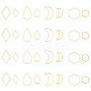 32Pcs 8 Style 304 Stainless Steel Linking Rings STAS-UN0041-35-1