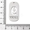 304 Stainless Steel Pendants STAS-D200-02J-P-3