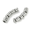 Brass Curved Tube Beads KK-P283-11P-2