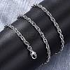 Brass Rope Chains Necklaces for Women NJEW-D302-62P-5