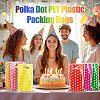 Polka Dot PET Plastic Packing Bags with Die Cut Hole Handle ABAG-TADJ0002-001A-5