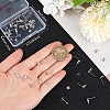 30Pcs 3 Style Teardrop & Trapezoid Shape Brass with Clear Cubic Zirconia Stud Earring Findings KK-BBC0013-56-3