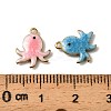 304 Stainless Steel Enamel Charms STAS-P405-01F-G-3