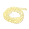 Baking Paint Transparent Glass Beads Strands DGLA-A034-J6MM-D06-2