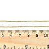 Rack Plating 1MM Brass Box Chain Necklaces for Women LS-NJEW-H049-02G-5